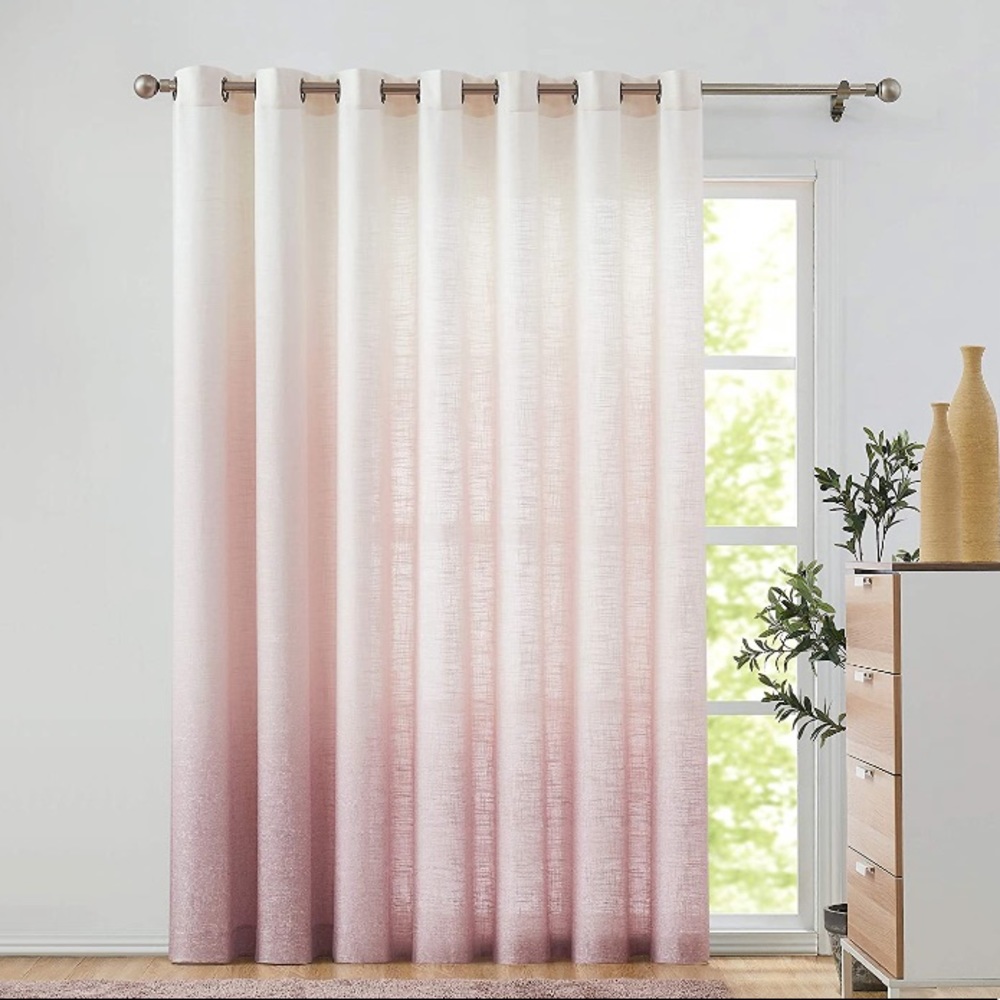 Central Park Mauve Ombre Window Door Curtain 40X84